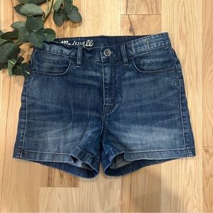 Madewell Dark Blue Denim Jean Shorts